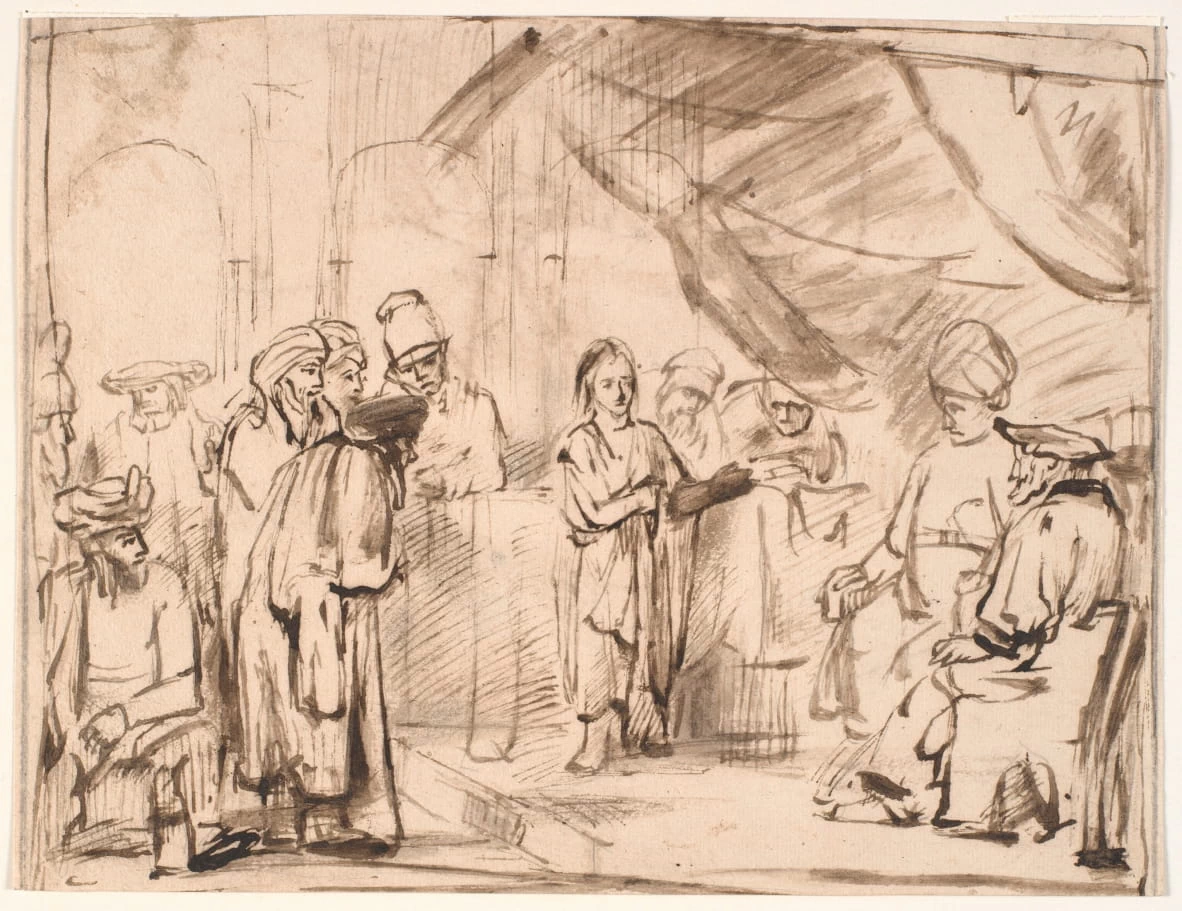 Studio per Gesù nel tempio - Statens Museum for Kunst